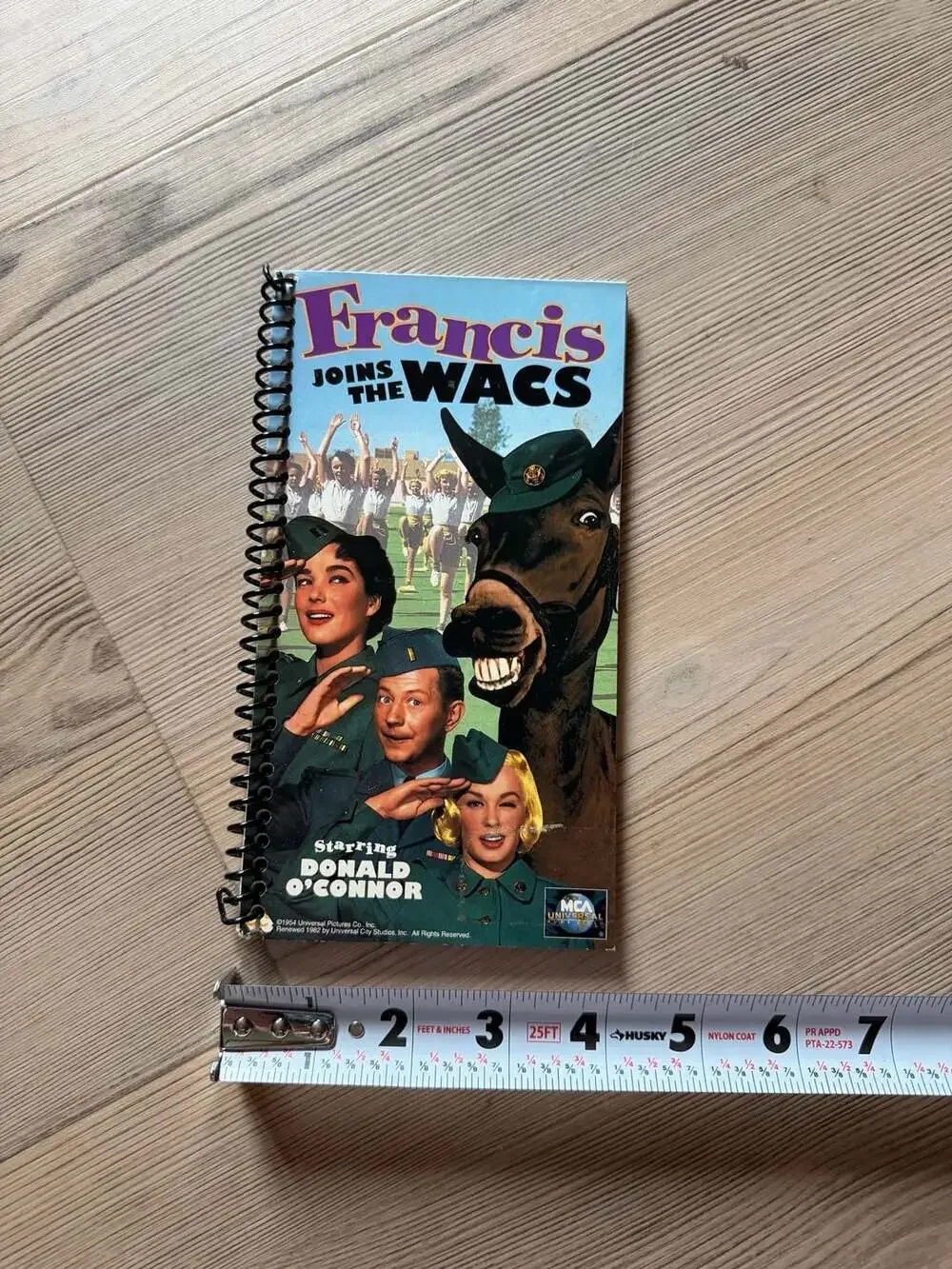 Francis Joins the WACS Vintage Movie Memorabilia Spiral Notebook